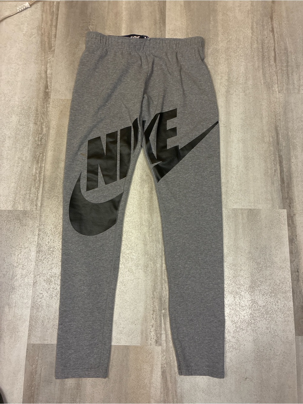 Nike Gray Sweatpants with Black Logo - Picture 2 of 9